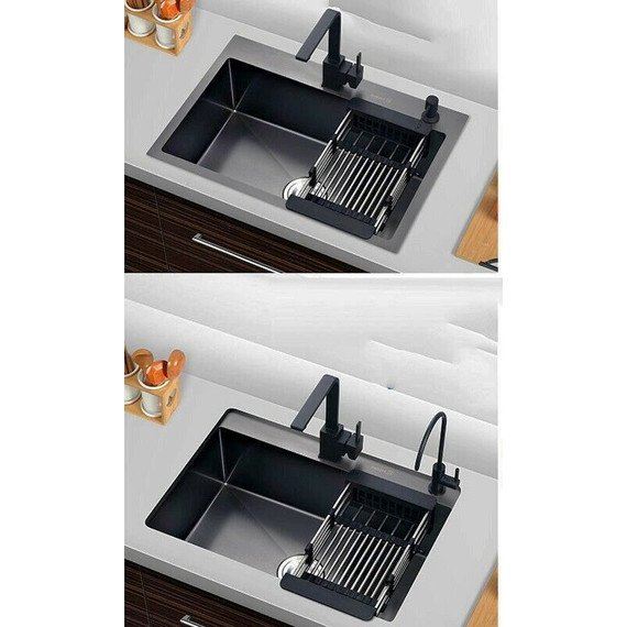 Коландер для кухонной мойки Gerhans K30300B, графит - 4 Коландер для кухонной мойки Gerhans K30300B, графит фото 4