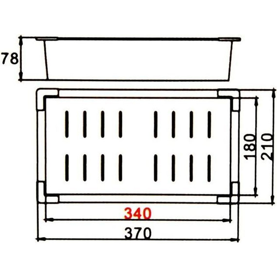 Коландер для кухонной мойки Gerhans K30334, серый фото 3