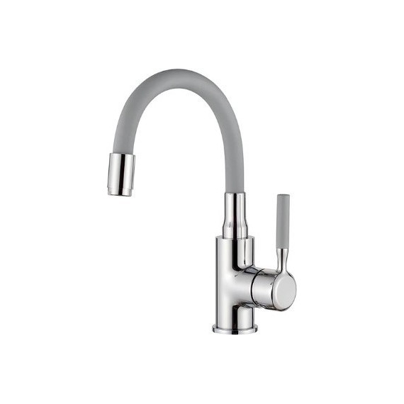 Смеситель для раковины Ledeme L1399-9 серый/хром фото 
