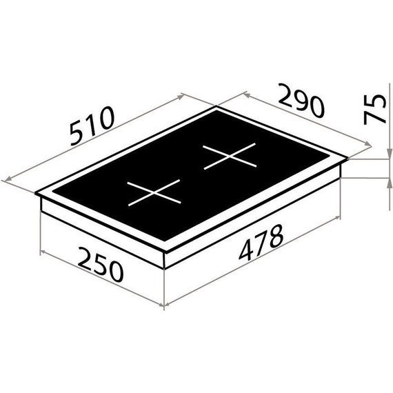 Электрическая варочная поверхность Maunfeld EEHE.32VCBB.R Domino фото 14