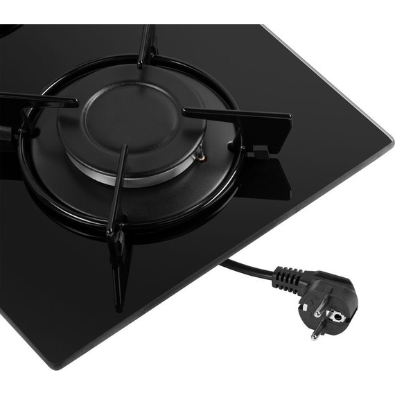 Газовая варочная поверхность Maunfeld EGHG.32.1EB/G Domino (чёрное стекло) - 12 Газовая варочная поверхность Maunfeld EGHG.32.1EB/G Domino (чёрное стекло) фото 12