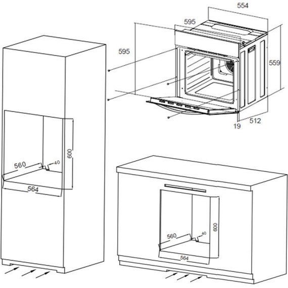 Электрический духовой шкаф Maunfeld EOEC.564TB фото 15