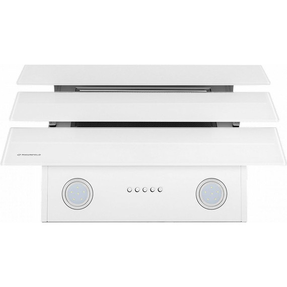 Вытяжка Maunfeld Cascada Push 60 Glass White (белое стекло) фото 6