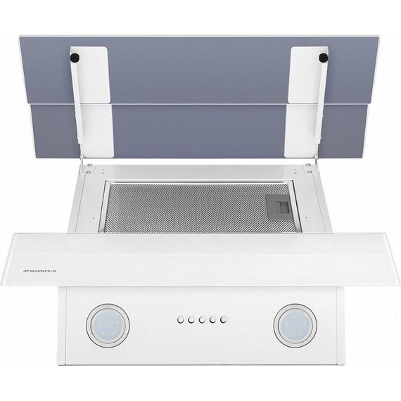 Вытяжка Maunfeld Cascada Push 60 Glass White (белое стекло) фото 7