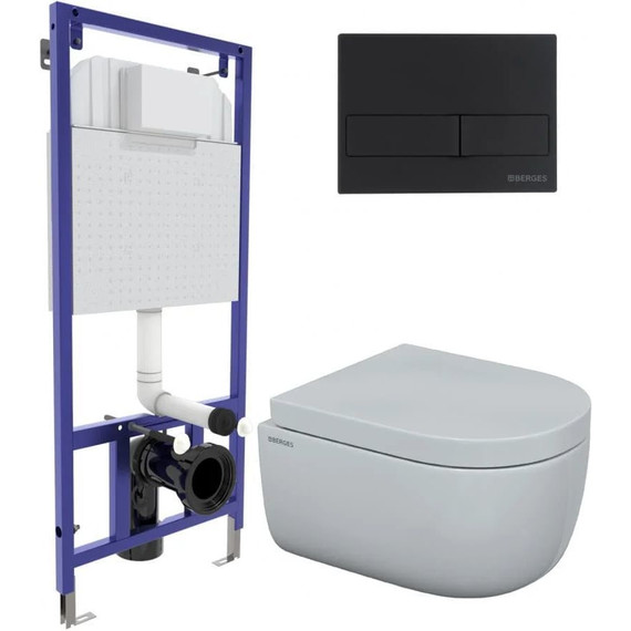 Инсталляция Berges Wasserhaus Novum с подвесным унитазом Ego Rimless 043232 фото 