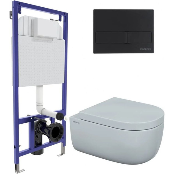 Инсталляция Berges Wasserhaus Novum с подвесным унитазом Ego XL Rimless 043234 фото 