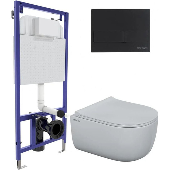Инсталляция Berges Wasserhaus Novum с подвесным унитазом Ego Rimless 047215 фото 
