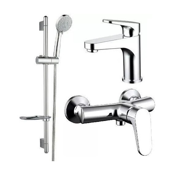 Набор смесителей 3 в 1 для душа Bravat Eler фото 