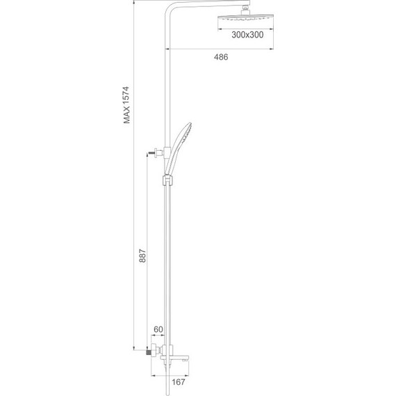 Душевая стойка с термостатом Gappo G2418-40 - 6 Душевая стойка с термостатом Gappo G2418-40 фото 6
