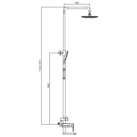 Душевая стойка Gappo Furai G2419-8, белый/хром - 7 Душевая стойка Gappo Furai G2419-8, белый/хром фото 7