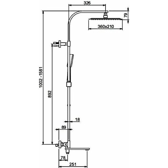 Душевая стойка с термостатом Gappo G2483-40 - 2 Душевая стойка с термостатом Gappo G2483-40 фото 2