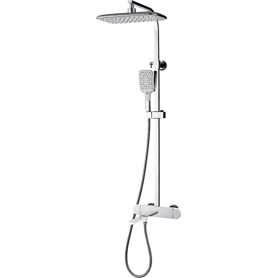 Душевая стойка с термостатом Gappo G2483-50, белый/хром фото 