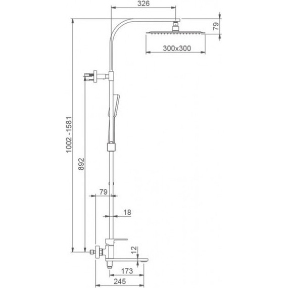 Душевая стойка Gappo G2483 - 4 Душевая стойка Gappo G2483 фото 4