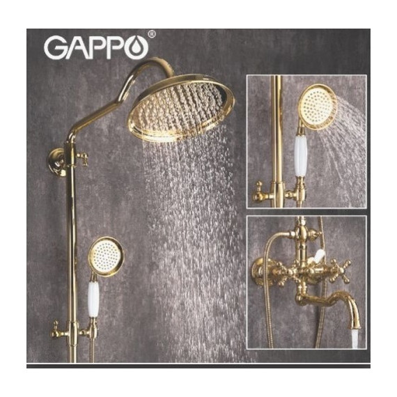 Душевая стойка Gappo G2489-4, бронза - 2 Душевая стойка Gappo G2489-4, бронза фото 2