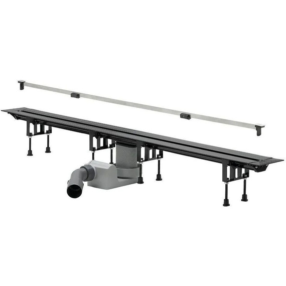 Трап Viega Advantix Vario 704360, обрезной в комплекте с глянцевой дизайн-вставкой, размером 300-1200 мм - 2 Трап Viega Advantix Vario 704360, обрезной в комплекте с глянцевой дизайн-вставкой, размером 300-1200 мм фото 2