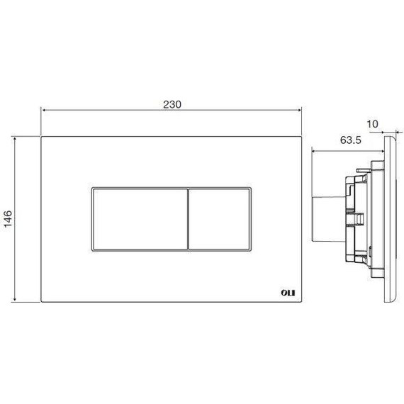 Инсталляция Oli 120 Eco 879235 с подвесным унитазом Azario Vento AZ-2001 (кнопка хром) фото 7