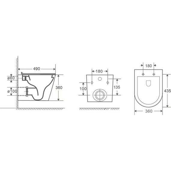 Инсталляция Oli 120 Eco 879235 с подвесным унитазом Azario Vento AZ-2001 (кнопка хром) фото 8