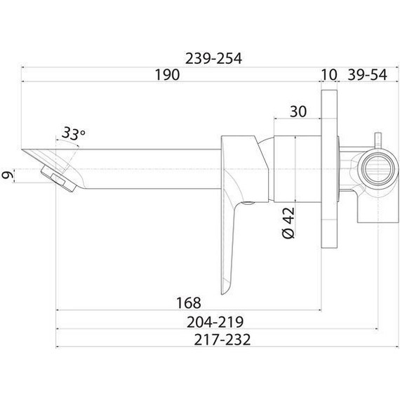 Смеситель для раковины настенный Iddis Cloud CLOSB00i65, белый фото 3
