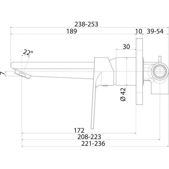 Смеситель для раковины настенный Iddis Edifice EDISB00i65 фото 3