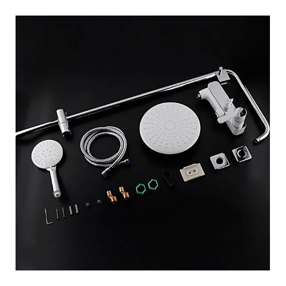 Душевая стойка Gappo Tomahawk G2402-8, белый/хром - 6 Душевая стойка Gappo Tomahawk G2402-8, белый/хром фото 6