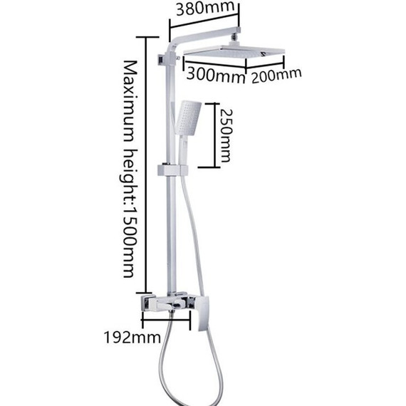 Душевая стойка Gappo Jacob G2407-30, белый/хром - 7 Душевая стойка Gappo Jacob G2407-30, белый/хром фото 7