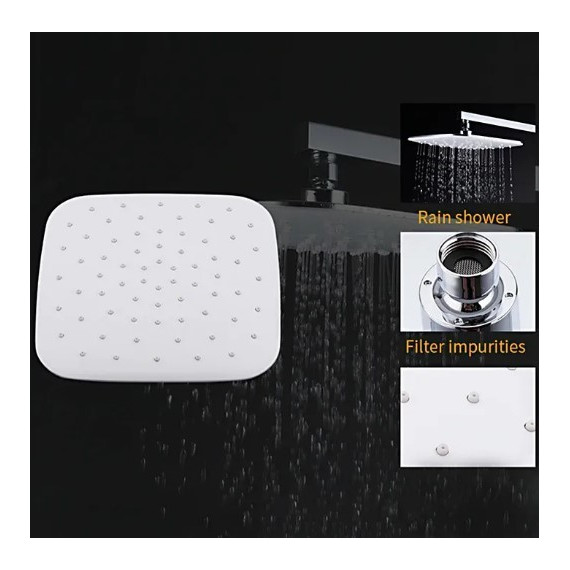 Душевая стойка Gappo Futura G2417-8, белый/хром - 4 Душевая стойка Gappo Futura G2417-8, белый/хром фото 4