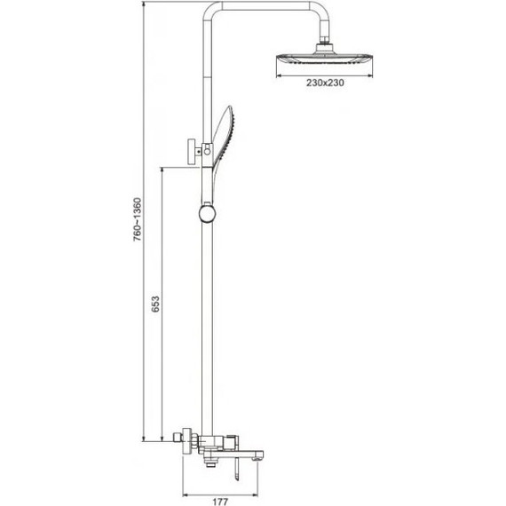 Душевая стойка Gappo Noar G2448, белый/хром - 10 Душевая стойка Gappo Noar G2448, белый/хром фото 10