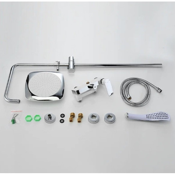 Душевая стойка Gappo Noar G2448, белый/хром - 9 Душевая стойка Gappo Noar G2448, белый/хром фото 9