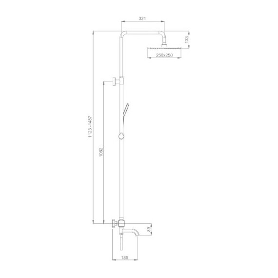 Душевая стойка с термостатом Gappo G2491-6, черный, Цвет производителя: чёрный - 11 Душевая стойка с термостатом Gappo G2491-6, черный, Цвет производителя: чёрный фото 11