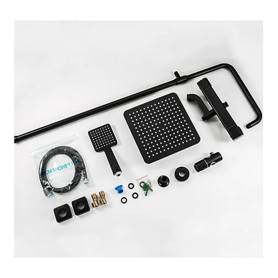 Душевая стойка с термостатом Gappo G2491-6, черный, Цвет производителя: чёрный - 10 Душевая стойка с термостатом Gappo G2491-6, черный, Цвет производителя: чёрный фото 10