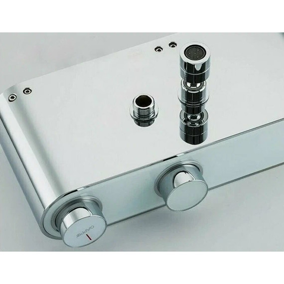 Душевая стойка с термостатом Gappo G2495-1, белый/хром, Цвет производителя: хром фото 6