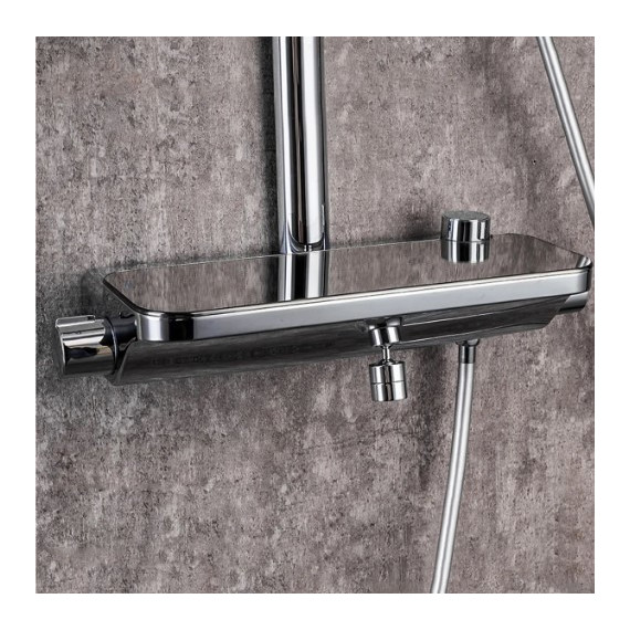 Душевая стойка с термостатом Gappo G2495-3 - 4 Душевая стойка с термостатом Gappo G2495-3 фото 4