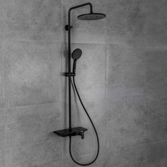 Душевая стойка Gappo G2495-5, черный - 2 Душевая стойка Gappo G2495-5, черный фото 2