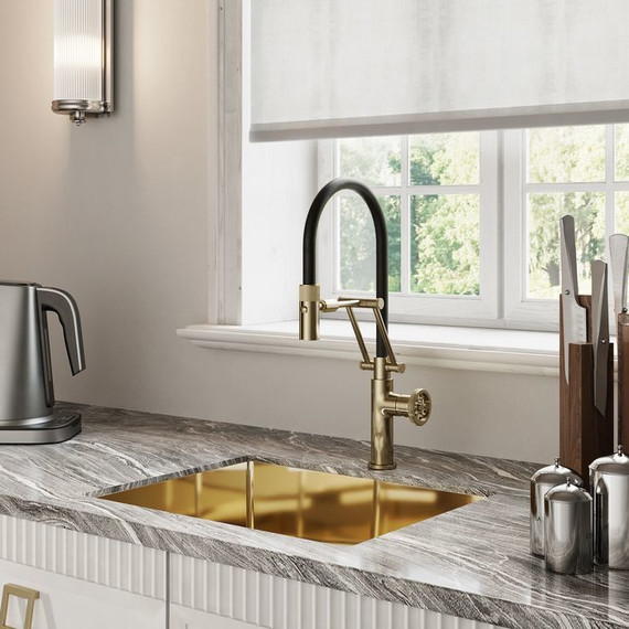 Смеситель для кухни Iddis Grange GRAMGFLi05, золото - 6 Смеситель для кухни Iddis Grange GRAMGFLi05, золото фото 6