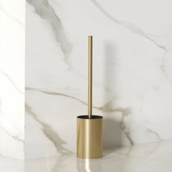 Ёршик для унитаза напольный Iddis Petite PETGP00i47, цвет золото фото 2