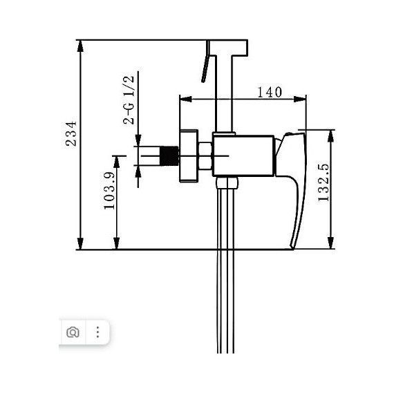 Набор для гигиенического душа Gappo G2007-8, белый/хром фото 9