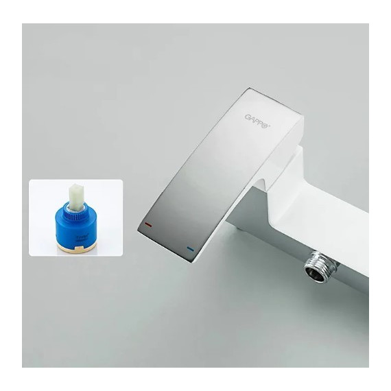 Набор для гигиенического душа Gappo G2007-8, белый/хром фото 5