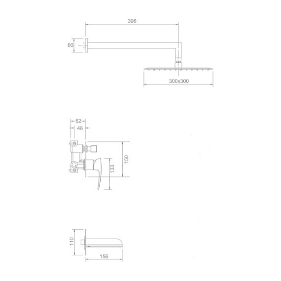 Душевая система для ванны Gappo Jacob G7107-20 - 11 Душевая система для ванны Gappo Jacob G7107-20 фото 11