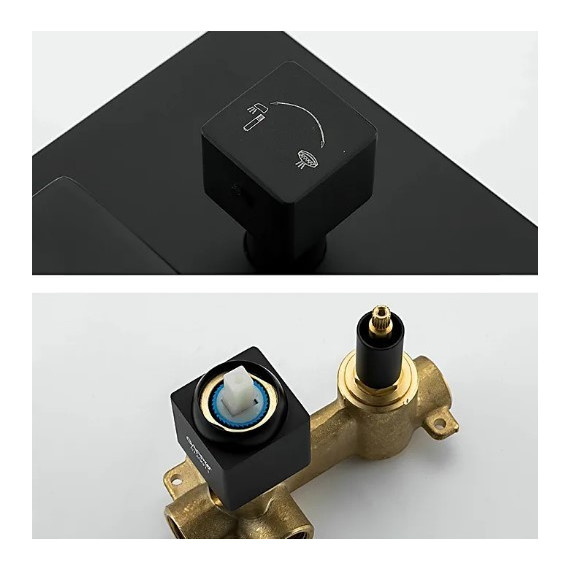 Душевая система для ванны Gappo G7117-6, черный - 8 Душевая система для ванны Gappo G7117-6, черный фото 8