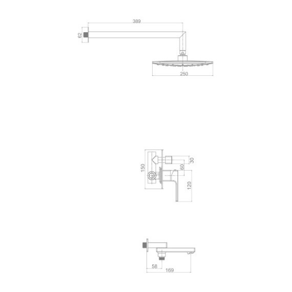Душевая система для ванны Gappo G7117-8, белый/хром - 11 Душевая система для ванны Gappo G7117-8, белый/хром фото 11