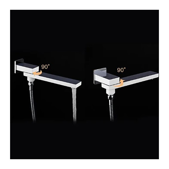 Душевая система для ванны Gappo G7117-8, белый/хром - 7 Душевая система для ванны Gappo G7117-8, белый/хром фото 7