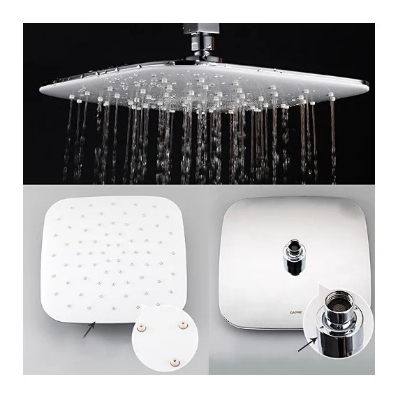 Душевая система для ванны Gappo G7117-8, белый/хром - 4 Душевая система для ванны Gappo G7117-8, белый/хром фото 4