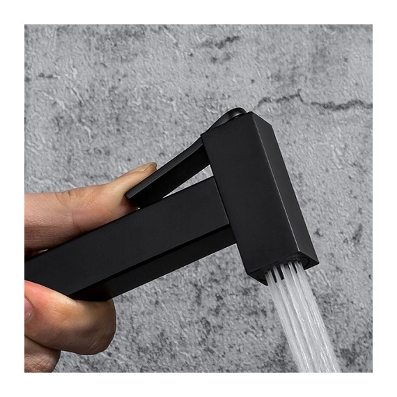 Набор для гигиенического душа с термостатом Gappo G7207-60, черный - 4 Набор для гигиенического душа с термостатом Gappo G7207-60, черный фото 4