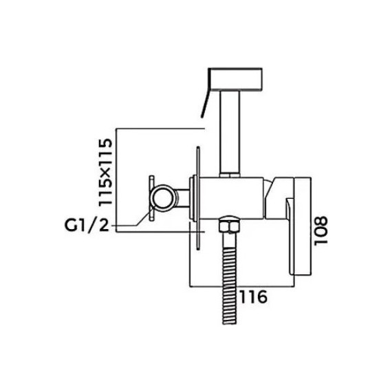 Набор для гигиенического душа Gappo G7299-20, сатин - 9 Набор для гигиенического душа Gappo G7299-20, сатин фото 9
