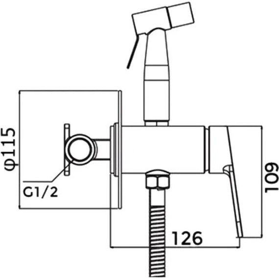Набор для гигиенического душа Gappo G7299-30, сатин фото 7