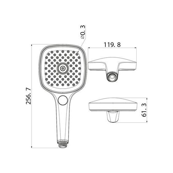 Ручной душ Iddis Slide SLI3F0Bi18, чёрный матовый фото 10
