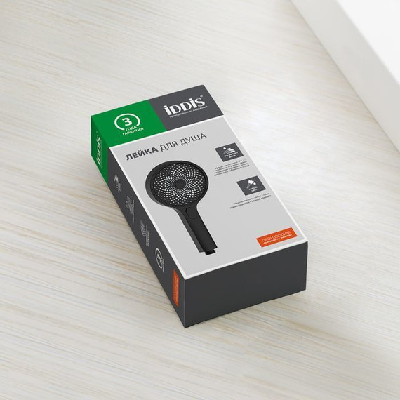 Ручной душ Iddis SpaHome SPA3F0Bi18, чёрный матовый - 5 Ручной душ Iddis SpaHome SPA3F0Bi18, чёрный матовый фото 5