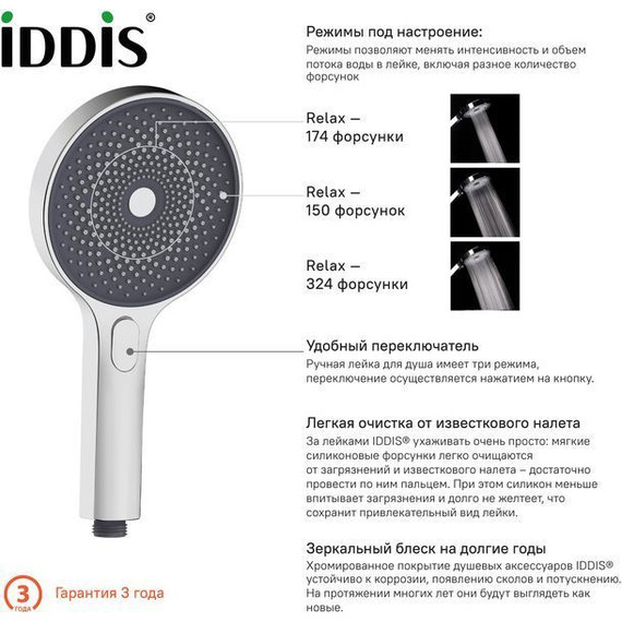 Ручной душ Iddis SpaHome SPA3F0Ci18 фото 2