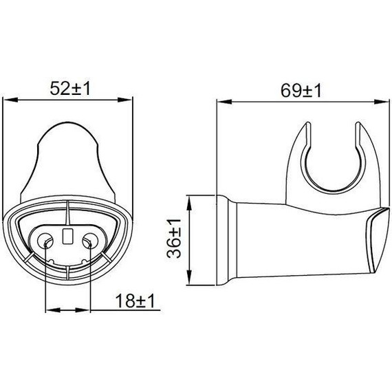 Держатель душевой лейки Iddis Optima home 030CP00I53 фото 4