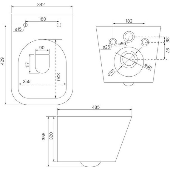 Унитаз подвесной безободковый Iddis Bild BILR2BMi25 с крышкой микролифт, Цвет производителя: чёрный матовый - 10 Унитаз подвесной безободковый Iddis Bild BILR2BMi25 с крышкой микролифт, Цвет производителя: чёрный матовый фото 10